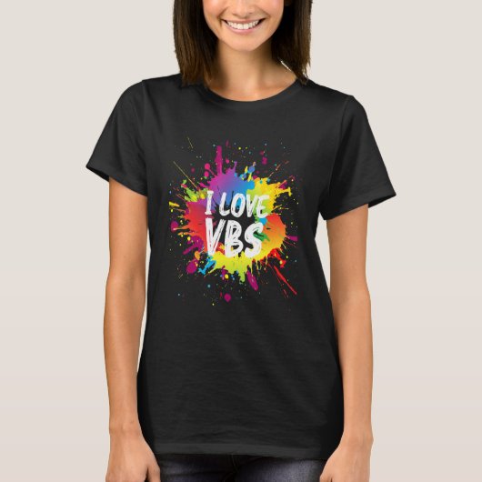 I Love Vbs Tees Crew Vacation Bible School Paint S (Voorkant)