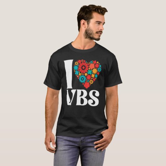 I Love VBS Vacation Bible School Crew Teacher Chri T-shirt (Voorkant volledig)