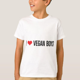 I Love Vegan Boys T-shirt