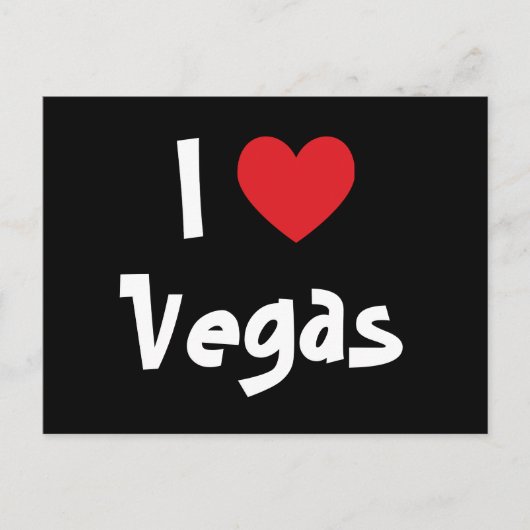 I Love Vegas Briefkaart (Voorkant)