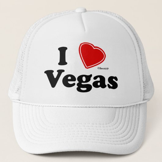 I Love Vegas Trucker Pet (Voorkant)