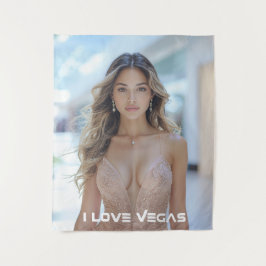 I LOVE VEGAS WANDKLEED