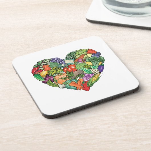 I Love Veggies Bier Onderzetter (Linkerzijde)