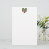 I Love Veggies Briefpapier (Staand voorkant)