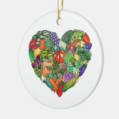 I Love Veggies Keramisch Ornament (Links)