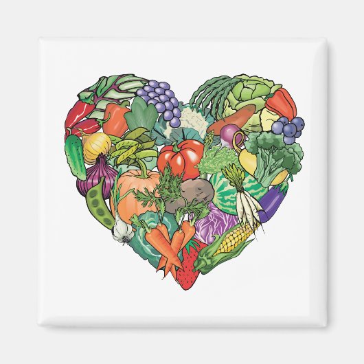 I Love Veggies Magneet (Voorkant)
