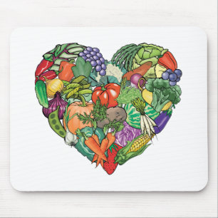 I Love Veggies Muismat
