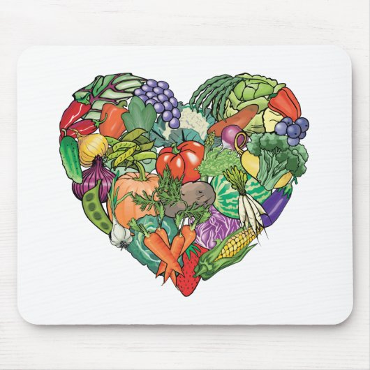 I Love Veggies Muismat (Voorkant)