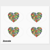 I Love Veggies Ovale Sticker (Vel)