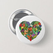 I Love Veggies Ronde Button 5,7 Cm (Voorkant /achterkant)