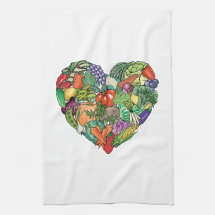 I Love Veggies Theedoek