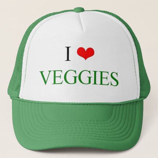 I Love Veggies Trucker Pet (Voorkant)