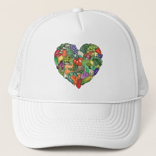 I Love Veggies Trucker Pet (Voorkant)