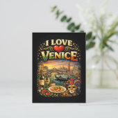 I Love Venice Briefkaart (Staand voorkant)