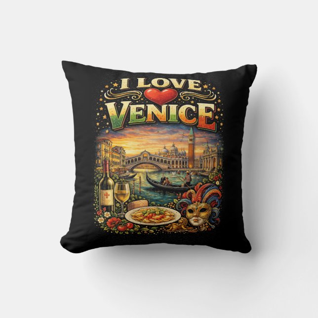 I Love Venice Kussen (Voorkant)