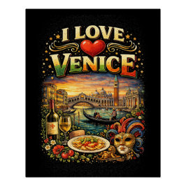 I Love Venice Perfect Poster