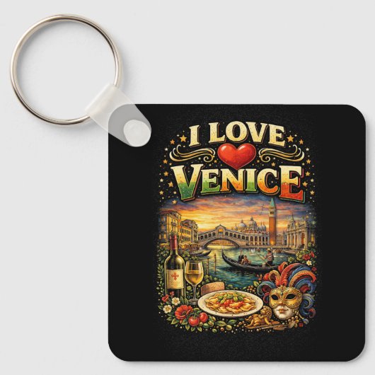 I Love Venice Sleutelhanger (Voorkant)