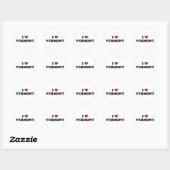 I Love Vermont Ronde Sticker (Vel)