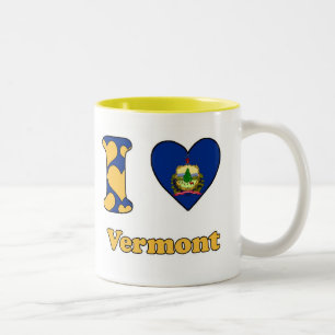 I love Vermont Tweekleurige Koffiemok
