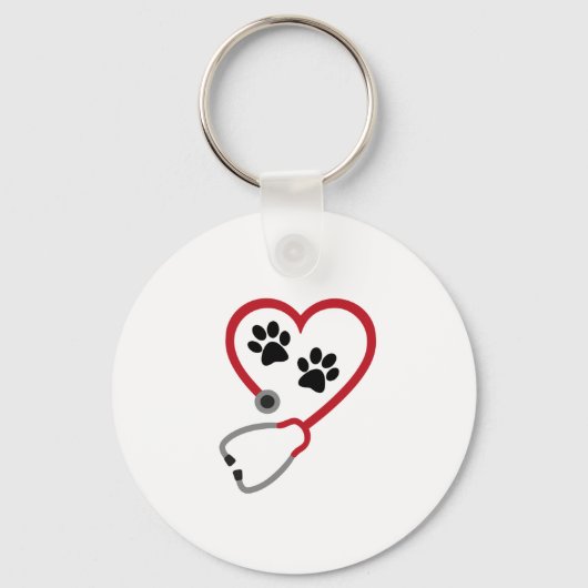 I love Veterinary Medicine Sleutelhanger (Voorkant)