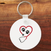 I love Veterinary Medicine Sleutelhanger (Voorkant)