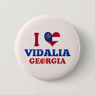 I Love Vidalia, Georgia Ronde Button 5,7 Cm
