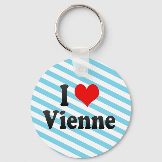 I Love Vienne, France Sleutelhanger (Voorkant)