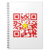 I Love Vietnam (Tôi Yêu Việt Nam) Flag QR Code Notitieboek (Voorkant)