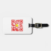 I Love Vietnam (Tôi Yêu Viboyt Nam) Flag QR Code Bagagelabel (Voorkant horizontaal)