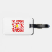 I Love Vietnam (Tôi Yêu Viboyt Nam) Flag QR Code Bagagelabel (Achterkant horizontaal)