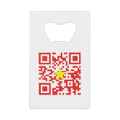 I Love Vietnam (Tôi Yêu Viboyt Nam) Flag QR Code Creditkaart Flessenopener (Voorkant)