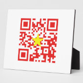 I Love Vietnam (Tôi Yêu Viboyt Nam) Flag QR Code Fotoplaat (Zijkant)