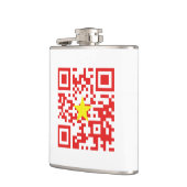 I Love Vietnam (Tôi Yêu Viboyt Nam) Flag QR Code Heupfles (Links)