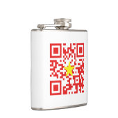 I Love Vietnam (Tôi Yêu Viboyt Nam) Flag QR Code Heupfles (Rechts)