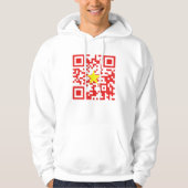 I Love Vietnam (Tôi Yêu Viboyt Nam) Flag QR Code Hoodie (Voorkant)