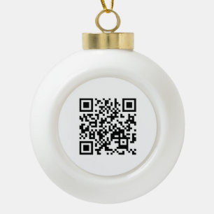 I Love Vietnam (Tôi Yêu Viboyt Nam) Flag QR Code Keramische Bal Ornament