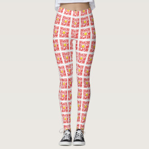 I Love Vietnam (Tôi Yêu Viboyt Nam) Flag QR Code Leggings