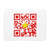 I Love Vietnam (Tôi Yêu Viboyt Nam) Flag QR Code Magneet (Horizontaal)