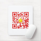 I Love Vietnam (Tôi Yêu Viboyt Nam) Flag QR Code Muismat (Met muis)