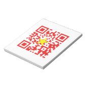 I Love Vietnam (Tôi Yêu Viboyt Nam) Flag QR Code Notitieblok (Linkerzijde)