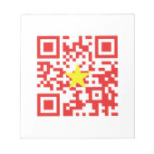 I Love Vietnam (Tôi Yêu Viboyt Nam) Flag QR Code Notitieblok (Voorkant)