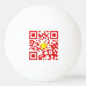 I Love Vietnam (Tôi Yêu Viboyt Nam) Flag QR Code Pingpongbal (Achterkant)