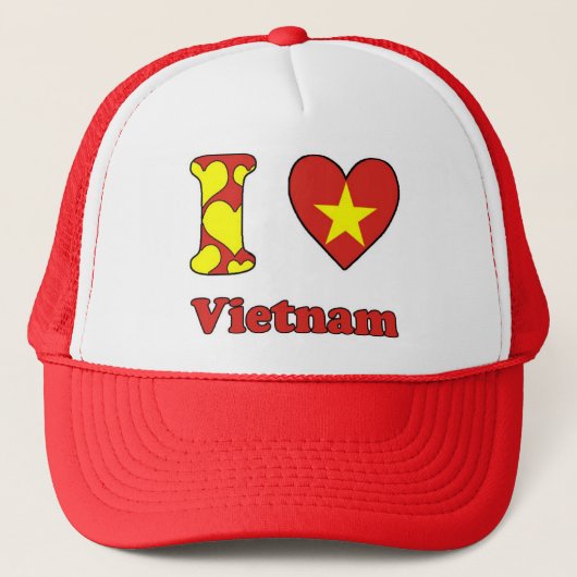 I love Vietnam Trucker Pet (Voorkant)