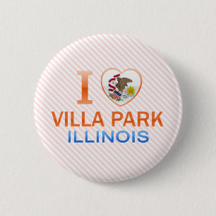 I Love Villa Park, IL Ronde Button 5,7 Cm