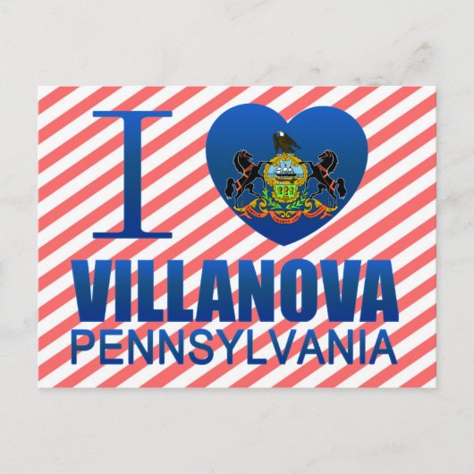 I Love Villanova, PA Briefkaart (Voorkant)