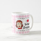 I Love Vintage Shopping Mug Koffiemok (Voorkant rechts)
