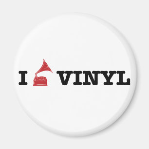 i love vinyl magneet