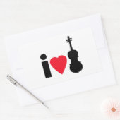 I Love Violin Sticker (Envelop)