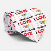 I Love Virgin Island Stropdas (Opgerold)