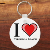 I Love Virginia Beach Sleutelhanger (Voorkant)